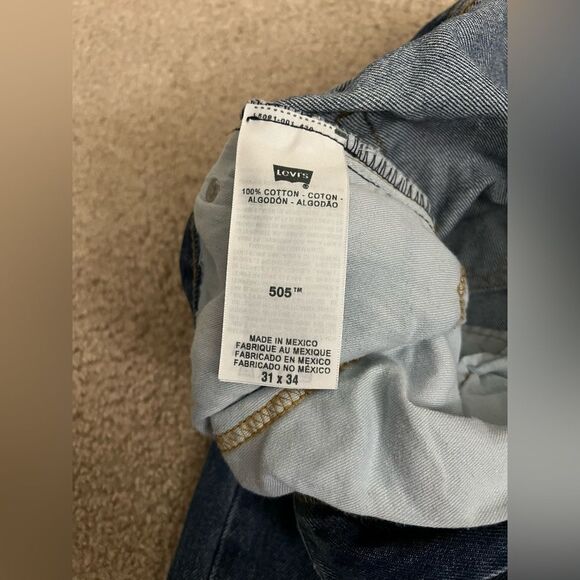 Levi’s 505 Medium Stone Wash Jeans - Picture 5 of 7